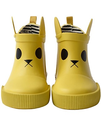 Boxbo Stivaletti Pioggia - Kerran - Giallo - Design Unico e Originale! Stivali Pioggia