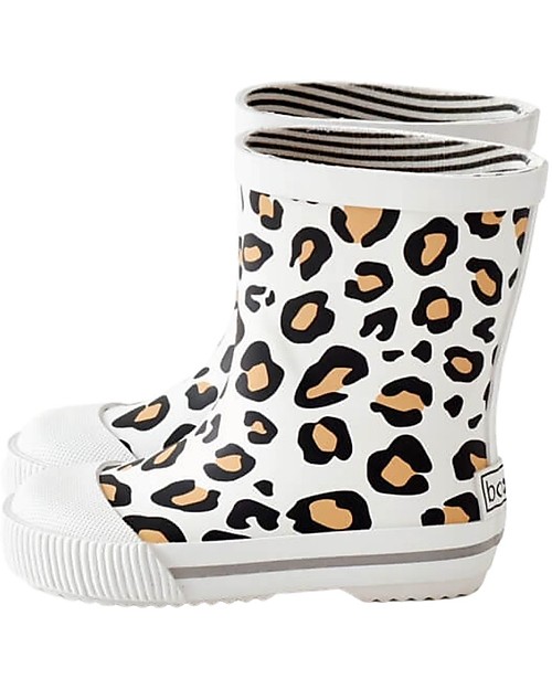 Boxbo Stivaletti Pioggia -  Léon Flocon - Animalier - Con Pelliccia Removibile! Stivali Pioggia