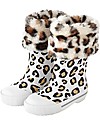Boxbo Stivaletti Pioggia -  Léon Flocon - Animalier - Con Pelliccia Removibile! Stivali Pioggia