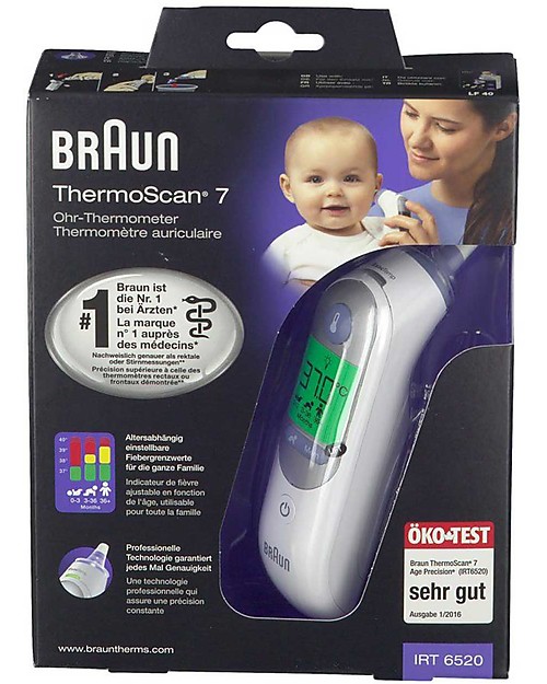 Braun Termometro Digitale Auricolare Braun ThermoScan 7 - Tecnologia Age Precision Termometri