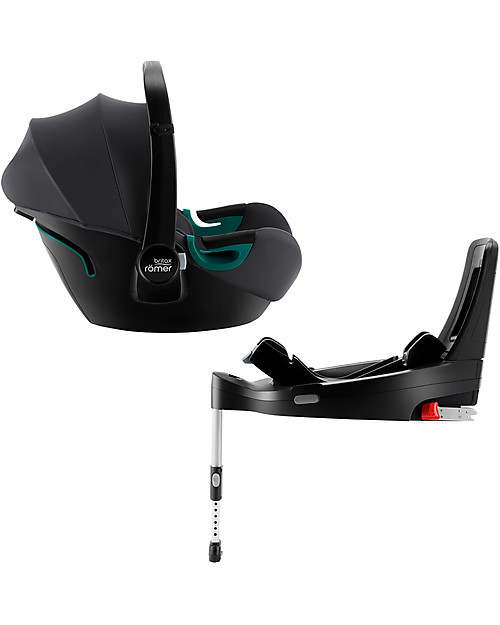 Britax Römer Seggiolino Auto Baby-Safe 3 i-Size con Flex Base iSense - Midnight Grey - Gruppo 0+ Seggiolini Auto Gruppo 0+/1