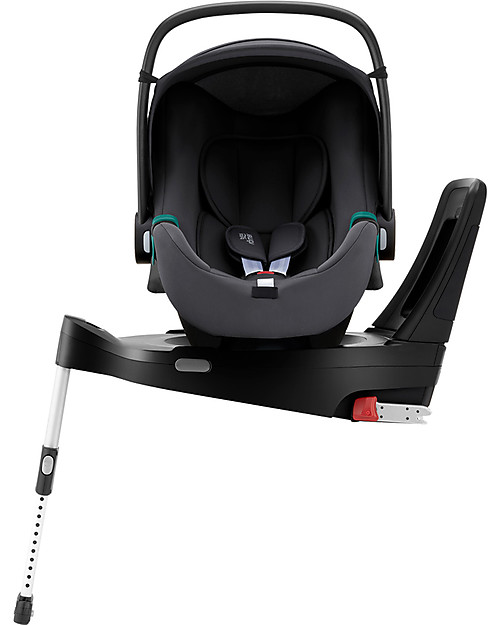 Britax Römer Seggiolino Auto Baby-Safe 3 i-Size con Flex Base iSense - Midnight Grey - Gruppo 0+ Seggiolini Auto Gruppo 0+/1