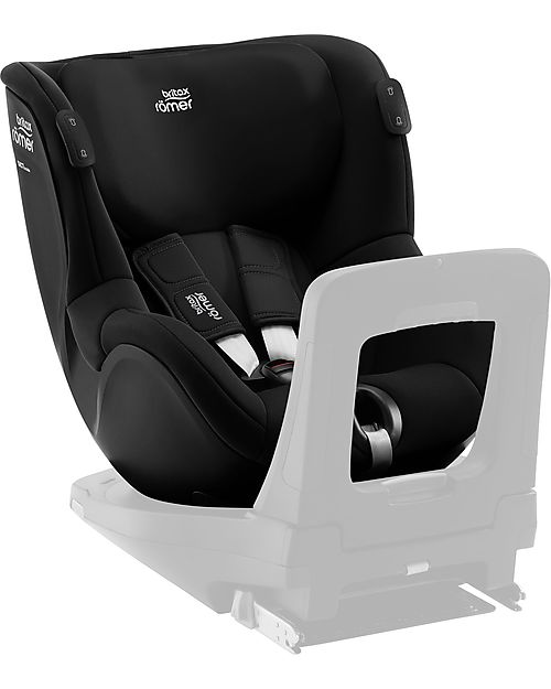 Britax Römer Seggiolino Auto DualFix iSense - Space Black - Gruppo 0+/1 dai 3 mesi ai 105cm Seggiolini Auto Gruppo 0+/1