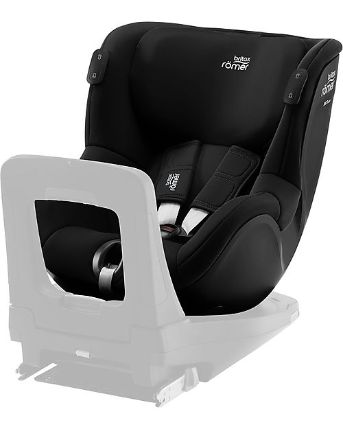 Britax Römer Seggiolino Auto DualFix iSense - Space Black - Gruppo 0+/1 dai 3 mesi ai 105cm Seggiolini Auto Gruppo 0+/1