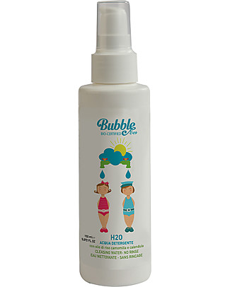 Bubble&Co Acqua Detergente H2O Vitalizzante - Deterge e Idrata Delicatamente - 150 ml - 100% bio Viso