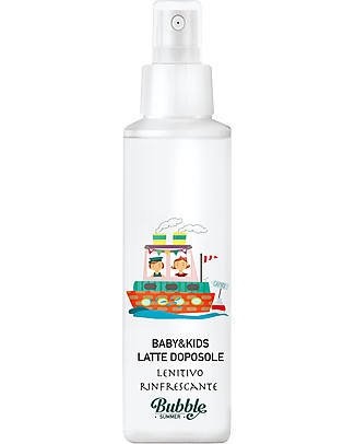 Bubble&Co Latte Doposole Lenitivo e Rinfrescante - 100 ml - Certificato Bio Solari