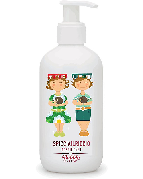 Bubble&Co Spiccia il Riccio, Balsamo per Capelli, 250 ml - Ipoallergenico, 100% bio Bagno Doccia Shampoo