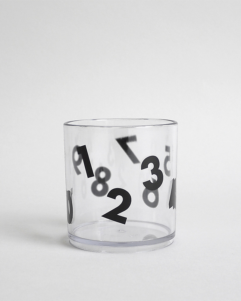 Buddy and Bear Bicchiere in Plastica Trasparente, Numeri - Senza