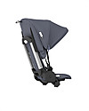Bugaboo Ant Style Set - Blu Acciaio - Comprende rivestimento seduta, cappottina e poggiatesta per passeggino Bugaboo Ant Accessori Vari