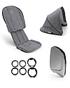 Bugaboo Ant Style Set - Grigio Melange - Comprende rivestimento seduta, cappottina e poggiatesta per passeggino Bugaboo Ant Accessori Vari