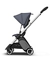 Bugaboo Bugaboo Ant - Passeggino Ultra-compatto - Telaio Alluminio + Rivestimento Blu Acciaio Passeggini Classici