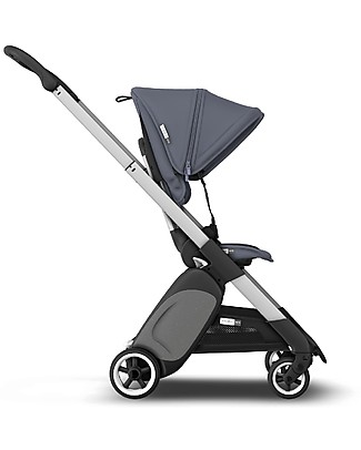 Bugaboo Bugaboo Ant - Passeggino Ultra-compatto - Telaio Alluminio + Rivestimento Blu Acciaio Passeggini Leggeri