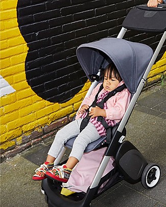 Bugaboo Bugaboo Ant - Passeggino Ultra-compatto - Telaio Alluminio + Rivestimento Grigio Melange Passeggini Leggeri