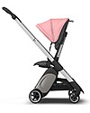 Bugaboo Bugaboo Ant - Passeggino Ultra-compatto - Telaio Alluminio + Rivestimento Grigio Melange/Rosa Passeggini Leggeri