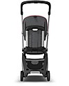 Bugaboo Bugaboo Ant - Passeggino Ultra-compatto - Telaio Alluminio + Rivestimento Grigio Melange/Rosa Passeggini Leggeri
