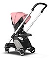Bugaboo Bugaboo Ant - Passeggino Ultra-compatto - Telaio Alluminio + Rivestimento Grigio Melange/Rosa Passeggini Leggeri