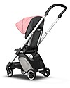 Bugaboo Bugaboo Ant - Passeggino Ultra-compatto - Telaio Alluminio + Rivestimento Grigio Melange/Rosa Passeggini Leggeri