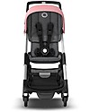 Bugaboo Bugaboo Ant - Passeggino Ultra-compatto - Telaio Alluminio + Rivestimento Grigio Melange/Rosa Passeggini Leggeri