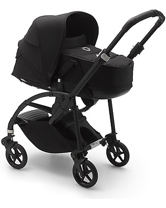Bugaboo Bugaboo Bee 6 Complete - Passeggino + Navicella Nero - Telaio Nero Sistemi Combinabili per Trio