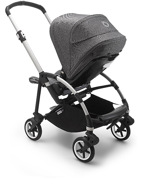 Bugaboo Bugaboo Bee 6 - Passeggino dalla Nascita ai 4 Anni - Telaio Alluminio+Rivestimento Grigio Mélange- Massima manovrabilità in città Passeggini Leggeri