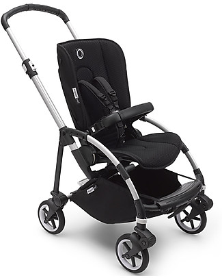 Bugaboo Bugaboo Bee 6 - Passeggino dalla Nascita ai 4 anni - Telaio Alluminio + Rivestimento Nero - Massima manovrabilità in città Passeggini Leggeri