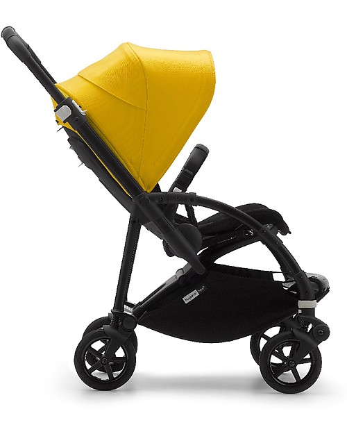 Bugaboo Bugaboo Bee 6 - Passeggino dalla Nascita ai 4 Anni - Telaio Nero+Rivestimento Giallo - Massima manovrabilità in città Passeggini Leggeri