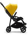 Bugaboo Bugaboo Bee 6 - Passeggino dalla Nascita ai 4 Anni - Telaio Nero+Rivestimento Giallo - Massima manovrabilità in città Passeggini Leggeri