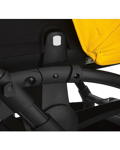 Bugaboo Bugaboo Bee 6 - Passeggino dalla Nascita ai 4 Anni - Telaio Nero+Rivestimento Giallo - Massima manovrabilità in città Passeggini Leggeri