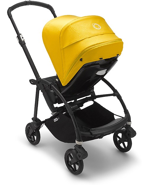 Bugaboo Bugaboo Bee 6 - Passeggino dalla Nascita ai 4 Anni - Telaio Nero+Rivestimento Giallo - Massima manovrabilità in città Passeggini Leggeri