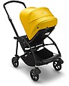 Bugaboo Bugaboo Bee 6 - Passeggino dalla Nascita ai 4 Anni - Telaio Nero+Rivestimento Giallo - Massima manovrabilità in città Passeggini Leggeri