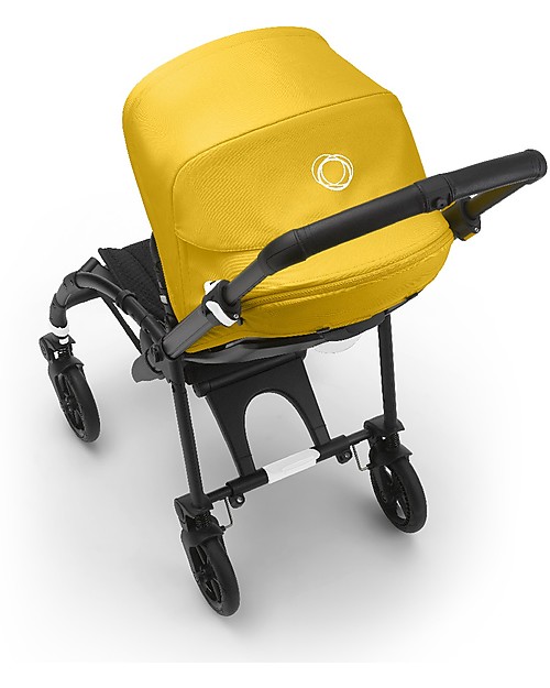 Bugaboo Bugaboo Bee 6 - Passeggino dalla Nascita ai 4 Anni - Telaio Nero+Rivestimento Giallo - Massima manovrabilità in città Passeggini Leggeri