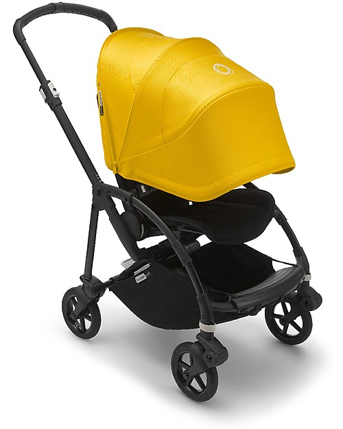 Bugaboo Bugaboo Bee 6 - Passeggino dalla Nascita ai 4 Anni - Telaio Nero+Rivestimento Giallo - Massima manovrabilità in città Passeggini Leggeri