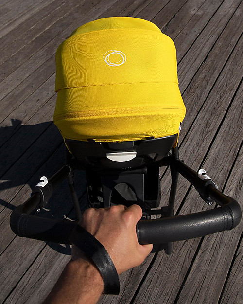 Bugaboo Bugaboo Bee 6 - Passeggino dalla Nascita ai 4 Anni - Telaio Nero+Rivestimento Giallo - Massima manovrabilità in città Passeggini Leggeri