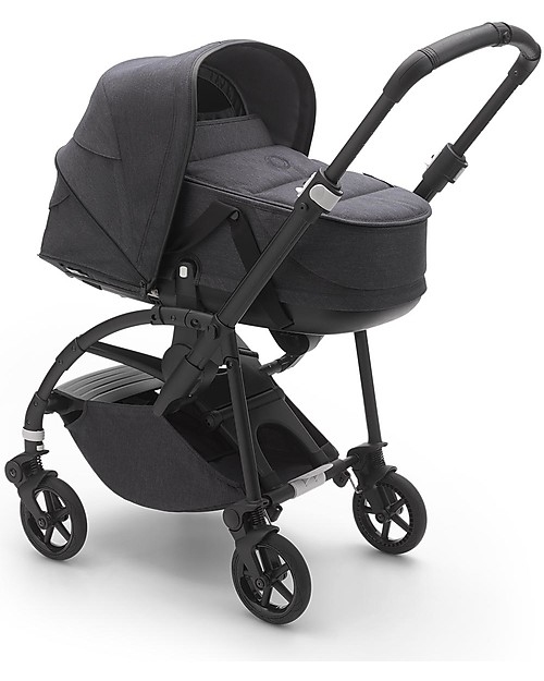 Bugaboo Bugaboo Bee 6 - Passeggino Telaio Nero + Rivestimento Mineral Nero Delavé Passeggini Leggeri