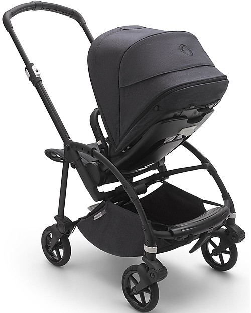 Bugaboo Bugaboo Bee 6 - Passeggino Telaio Nero + Rivestimento Mineral Nero Delavé Passeggini Leggeri
