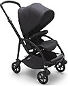 Bugaboo Bugaboo Bee 6 - Passeggino Telaio Nero + Rivestimento Mineral Nero Delavé Passeggini Leggeri