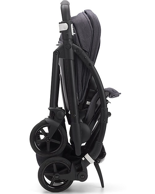 Bugaboo Bugaboo Bee 6 - Passeggino Telaio Nero + Rivestimento Mineral Nero Delavé Passeggini Leggeri