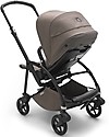 Bugaboo Bugaboo Bee 6 - Passeggino Telaio Nero + Rivestimento Mineral Tortora Passeggini Leggeri