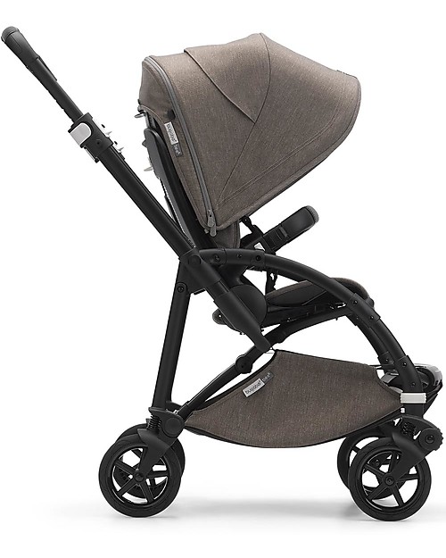 Bugaboo Bugaboo Bee 6 - Passeggino Telaio Nero + Rivestimento Mineral Tortora Passeggini Leggeri