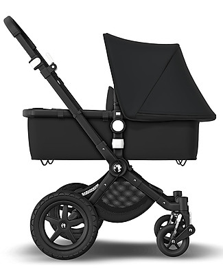 Bugaboo Bugaboo Cameleon 3 Plus Passeggino con Seduta e Navicella - Cappottina Nera + Seduta traspirante e Cappottina Breezy Rosa + Borsa Cambio Nera Passeggini