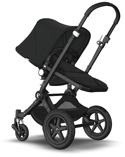 Bugaboo Bugaboo Cameleon 3 Plus - Passeggino con Seduta e Navicella - Telaio Nero + Rivestimento Nero - Il più versatile! Passeggini Trio e Duo