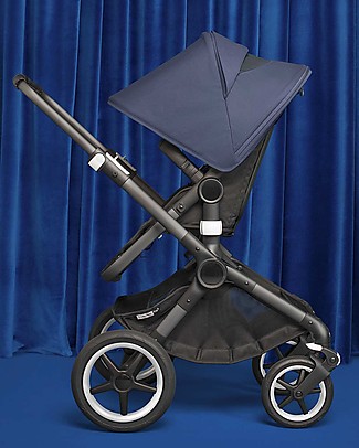 Bugaboo Bugaboo Completo Fox 3 - Carrozzina e Passeggino - Telaio Grafite + Rivestimento e Cappottina Stormy Blue Passeggini Trio e Duo
