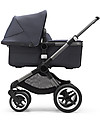 Bugaboo Bugaboo Completo Fox 3 - Carrozzina e Passeggino - Telaio Grafite + Rivestimento e Cappottina Stormy Blue Passeggini Trio e Duo