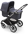 Bugaboo Bugaboo Completo Fox 3 - Carrozzina e Passeggino - Telaio Grafite + Rivestimento e Cappottina Stormy Blue Passeggini Trio e Duo