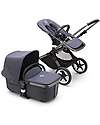 Bugaboo Bugaboo Completo Fox 3 - Carrozzina e Passeggino - Telaio Grafite + Rivestimento e Cappottina Stormy Blue Passeggini Trio e Duo