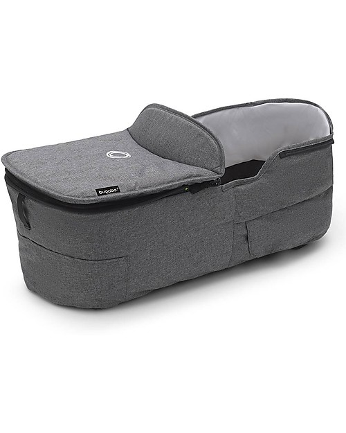 Bugaboo Bugaboo Completo Fox 3 - Carrozzina e Passeggino - Telaio Nero + Rivestimento e Cappottina Grigio Mélange Passeggini Trio e Duo