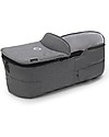 Bugaboo Bugaboo Completo Fox 3 - Carrozzina e Passeggino - Telaio Nero + Rivestimento e Cappottina Grigio Mélange Passeggini Trio e Duo