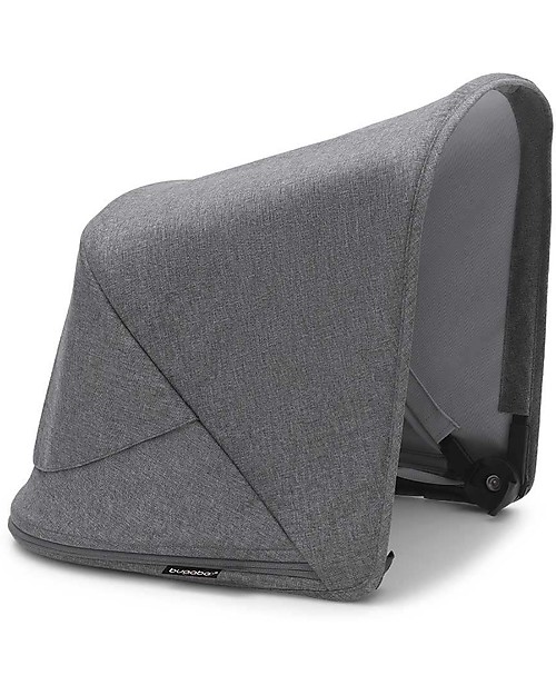Bugaboo Bugaboo Completo Fox 3 - Carrozzina e Passeggino - Telaio Nero + Rivestimento e Cappottina Grigio Mélange Passeggini Trio e Duo
