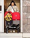 Bugaboo Bugaboo Donkey 3 Fratellare - Carrozzina e Passeggino - Grigio Mélange e Rosso - Si converte in mono in soli 3 click! Passeggini Gemellari