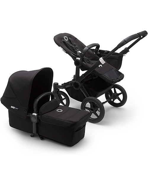 Bugaboo Bugaboo Donkey 3 Fratellare - Carrozzina e Passeggino - Nero - Si converte in mono in soli 3 click! Passeggini Gemellari